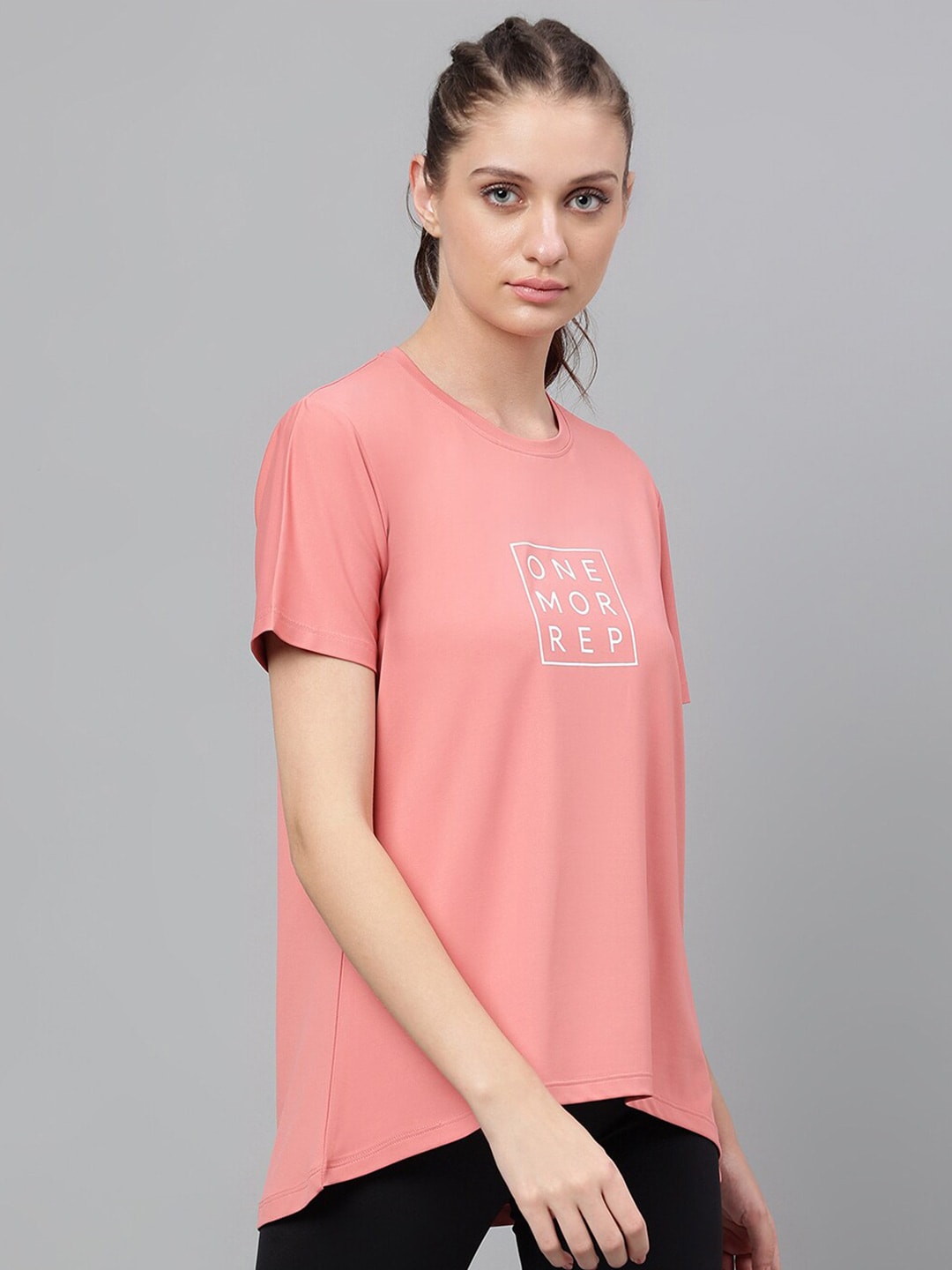 MKH Typography Printed Dri-FIT Relaxed Fit T-shirt