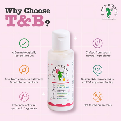 Tots & Bubbles Calming Baby Body Lotion with Kokum Butter & Sweet Almond Oil
