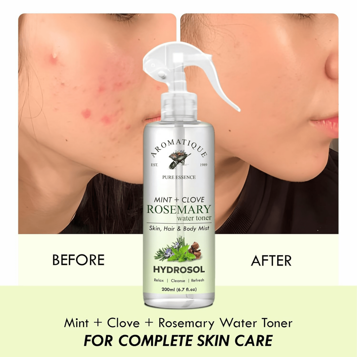 Aromatique Rosemary Water Spray with Mint & Clove
