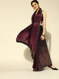 Tikhi Imli Embellished Poly Crepe Saree with Embellished Border