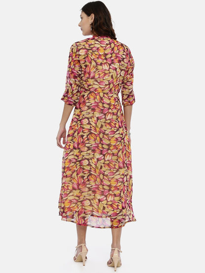Souchii Multicoloured Printed A-Line Kurta