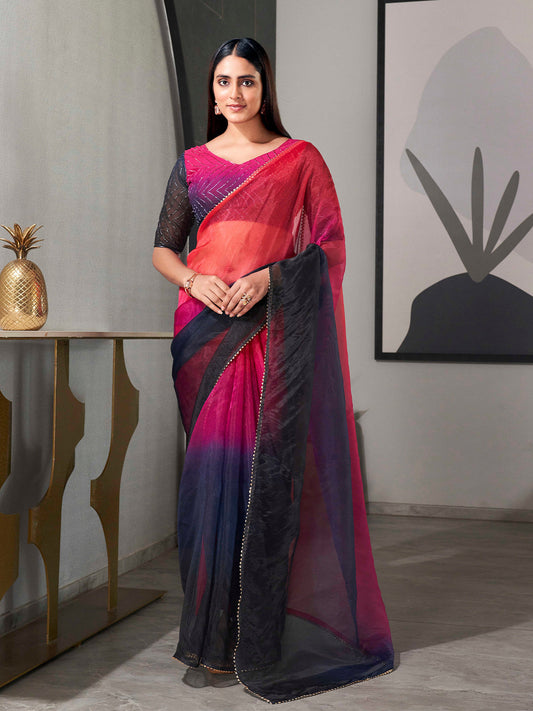 Tikhi Imli Organza Saree