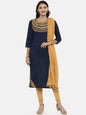 Souchii Beige Solid Cotton Dupatta with Tassels