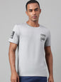 Alcis Typography Printed Anti-Static Dry Tech Slim Fit Sports T-shirt