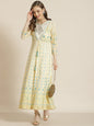 Juniper Women Ivory Georgette Printed Jacket Style Dress