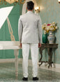 Raivat Ethnic Art Silk Embroidery and Thread Work Jodhpuri in Grey Colour