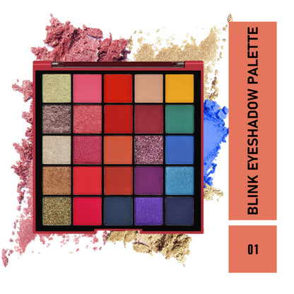 Matt Look 25 Colors Blink Eyeshadow Palette - 01