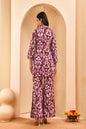 Vaasva Women Ikat Cord Set With Bell Bottom Pants