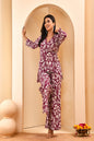 Vaasva Women Ikat Cord Set With Bell Bottom Pants