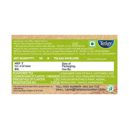 Tetley Elaichi Flavoured Chai - Black Tea, Every Sip Will Awaken Your Senses