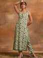 Aks Floral Printed Pure Cotton Straight Kurta with Trousers