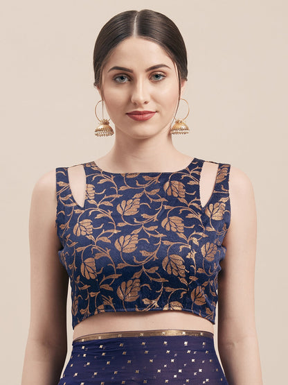 Tikhi Imli Blue Embellished Saree