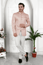 Raivat Ethnic Art Silk Thread Work Jodhpuri In Peach Colour