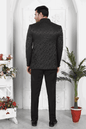 Raivat Ethnic Jacquard Silk Thread Work Jodhpuri In Black Colour