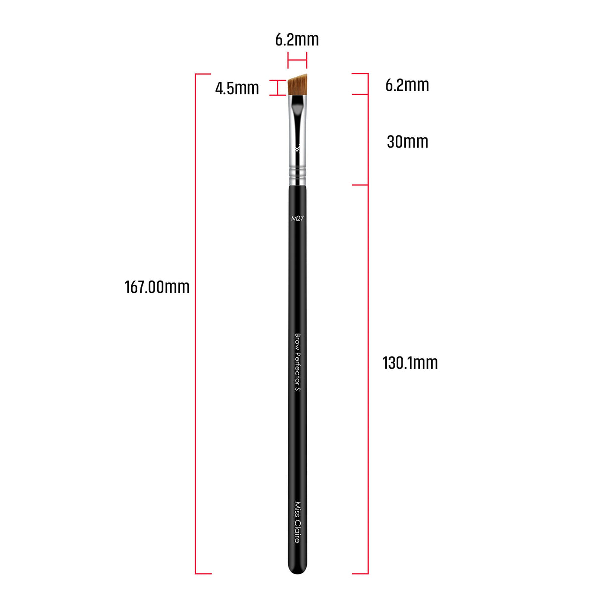 Miss Claire M27 - Brow Perfector Brush (S) - Chrome
