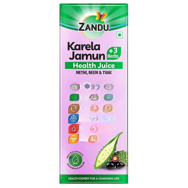 Zandu Karela Jamun + 3 Herbs Health Juice