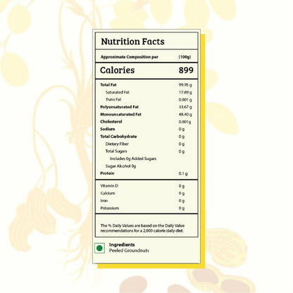 Gramiyaa Wood Cold Pressed Groundnut Oil