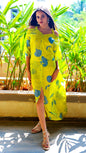 Noroke Pure Muslin Printed Off Shoulder Long Kaftan