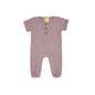Sunshine Baby Cute Organic Muslin Cotton Babies Full Length Romper With Sleeve - Purple