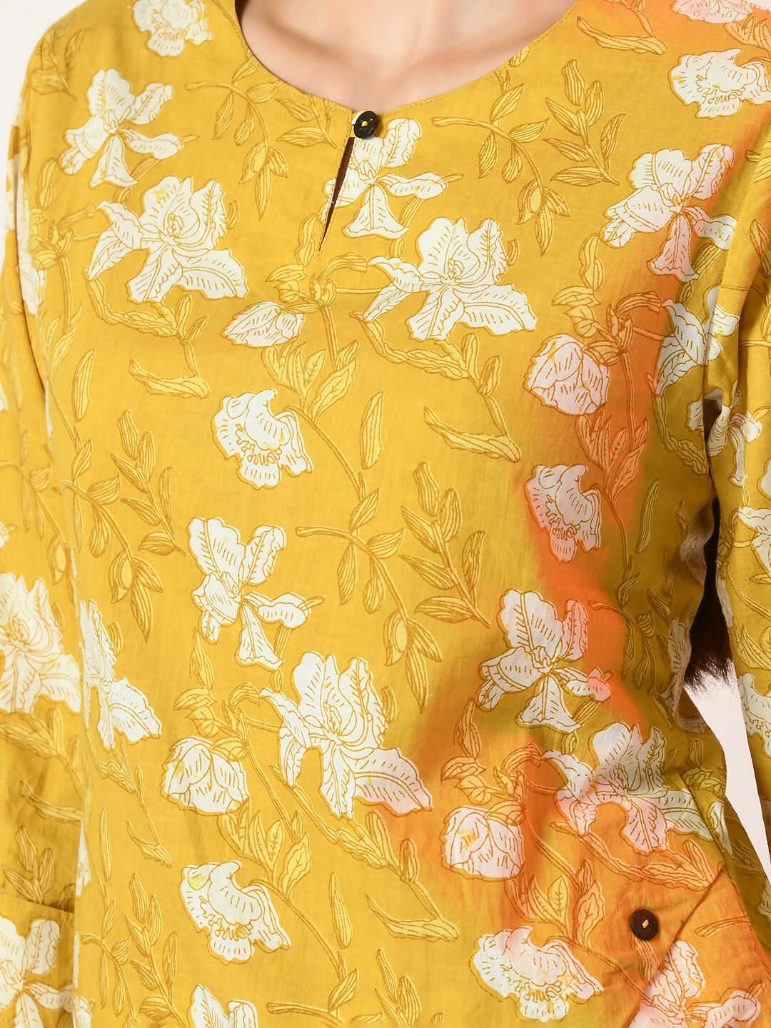 Myshka Women's Yellow Printed Top