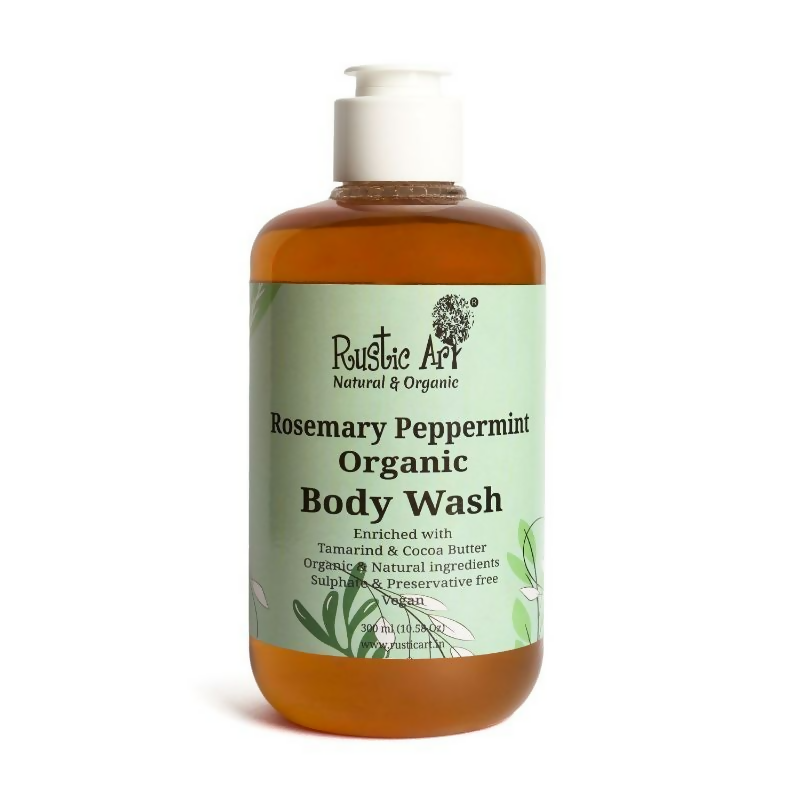 Rustic Art Organic Rosemary Peppermint Organic Body Wash