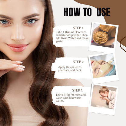 Florecer Sandalwood Powder For Face Pack