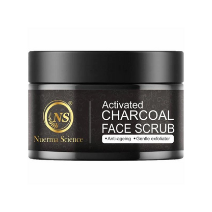 Nuerma Science Charcoal Face Scrub | Remove Dead Skin Cells & Cleanse Deeply