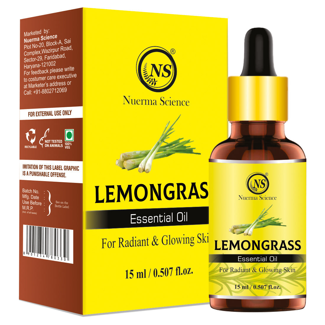 Nuerma Science Lemongrass Essential Oil