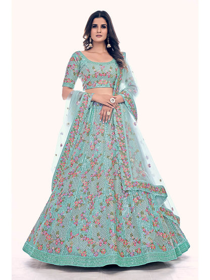 Myra Firozi Soft Net Embroidered Designer Lehenga Choli