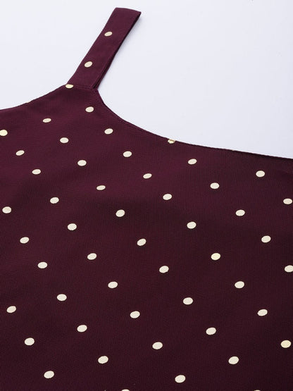 Ahalyaa Geometric Printed Net Tunic With Lace Inserts