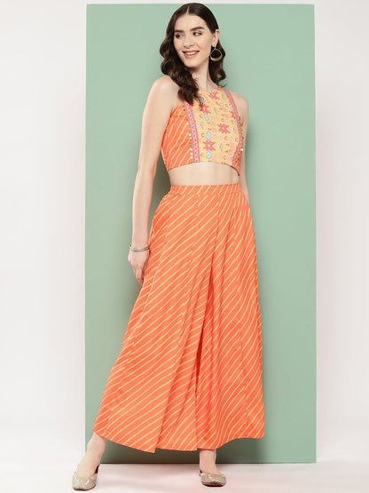 Ahalyaa Geometric Printed Ethnic Co-Ords
