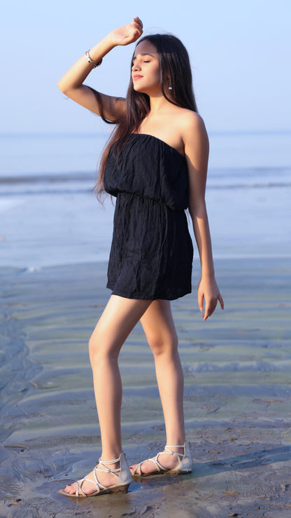 Noroke Cotton Crepe Crinkled Play Suit