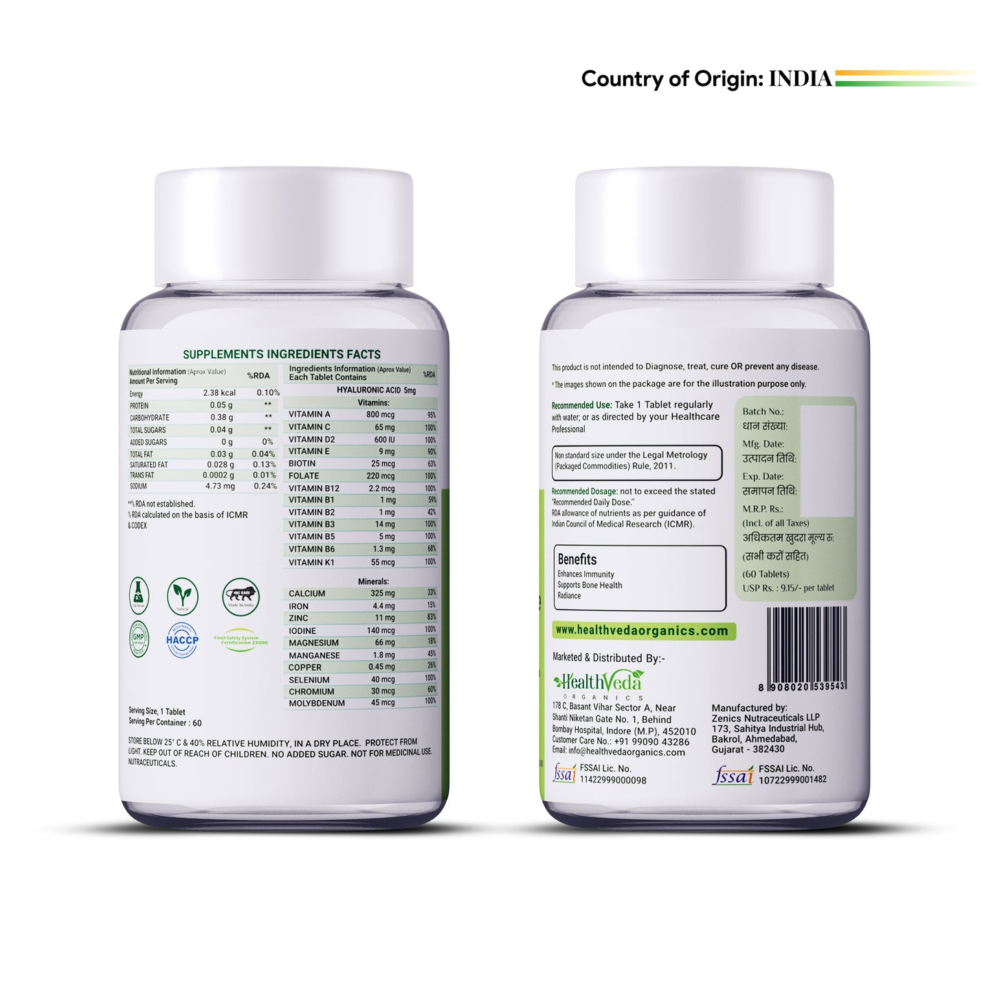 Health Veda Organics Multivitamin for Women Tablets For Women