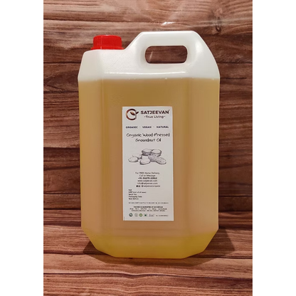 Satjeevan Organic Wood-Pressed Groundnut Oil