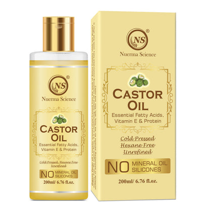 Nuerma Science Castor Oil For Skin & Body | Hydrating & Soothing Massage Oil
