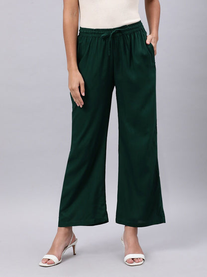 Souchii Green Liva Ethnic Palazzos