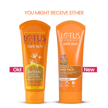 Lotus Herbals Safe Sun DeTan After-Sun Face Pack