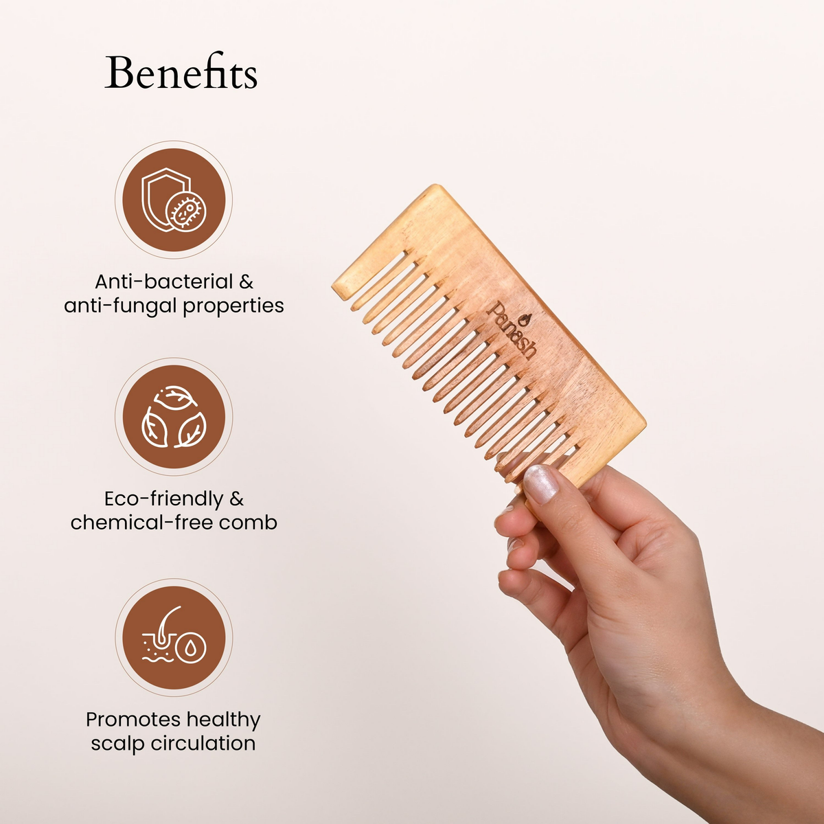 Panash Prasadana Neem Hair Comb