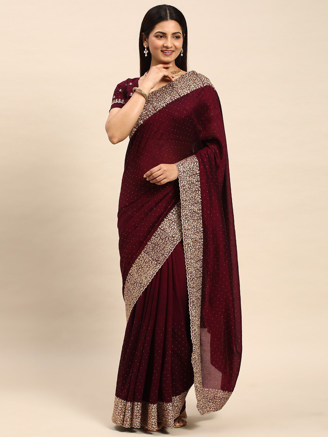 kasee Embellished Embroidered Designer Saree