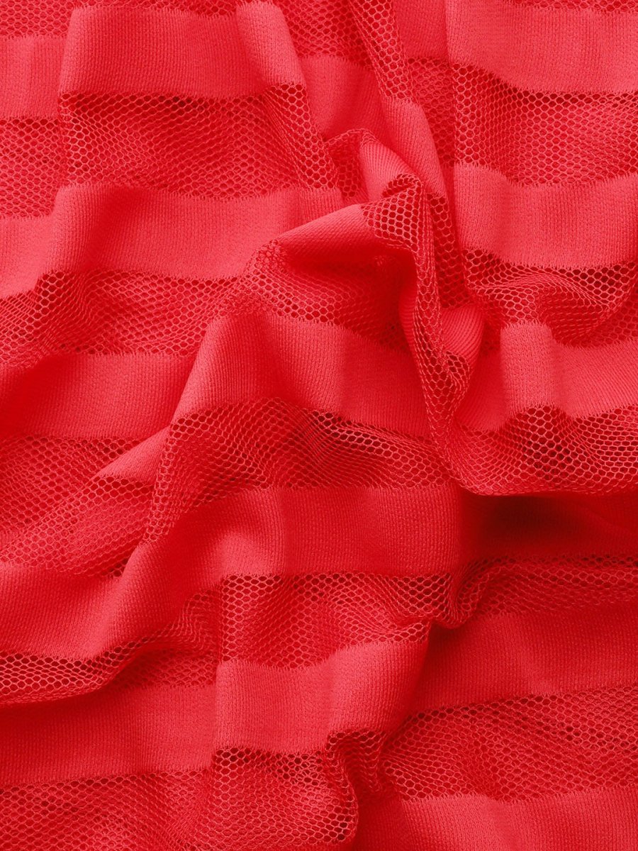 Ahalyaa Striped Net Ready To Wear Saree