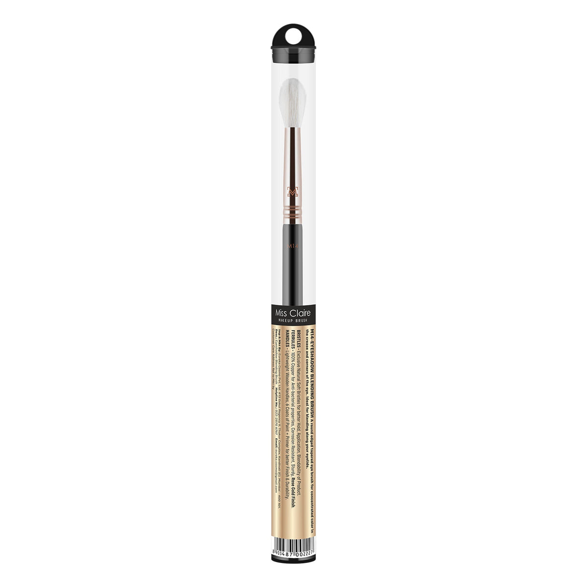 Miss Claire M14 - Eyeshadow Blending Brush - Rose Gold