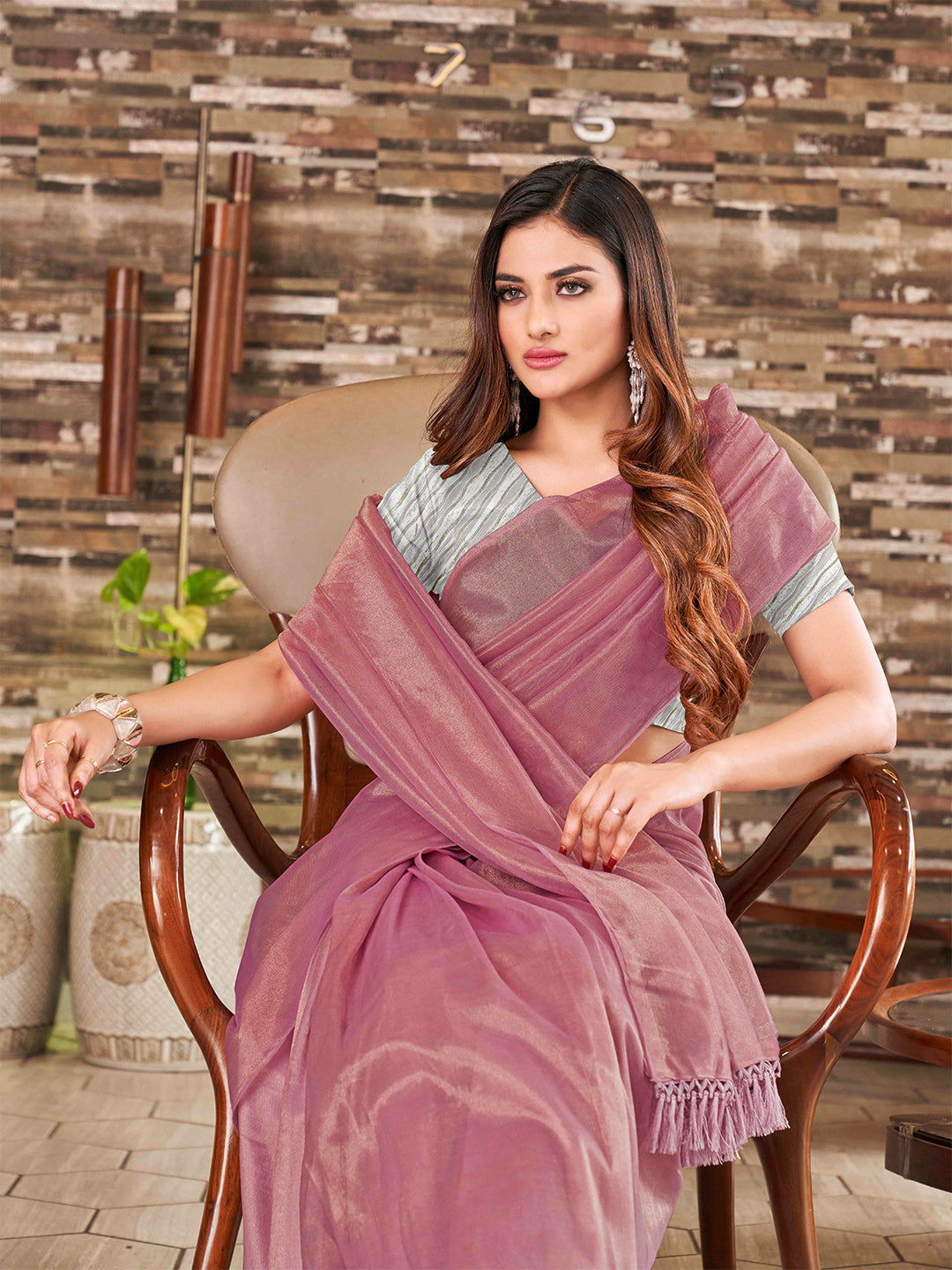 Tikhi Imli Supernet Party Ready to Wear Saree