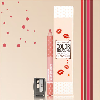 Matt Look Color Treasure Luxury Matte Lip Pencil Crayon - 14 Natural Nude