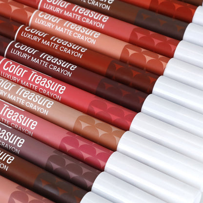 Matt Look Color Treasure Luxury Matte Lip Pencil Crayon - 16 Clay Crush