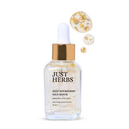 Just Herbs 24K Gold & Bakuchiol Deep Nourishing Face Serum