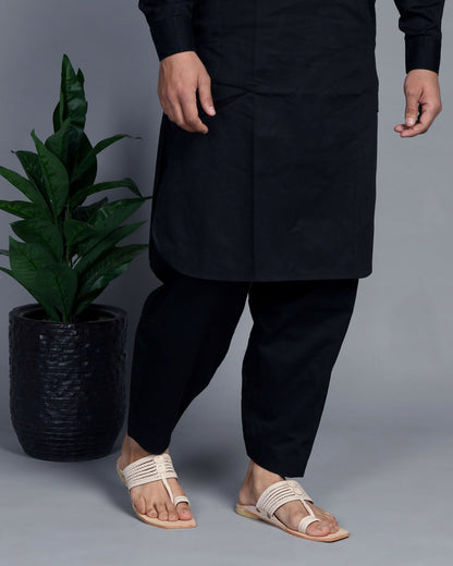 Stepsoft Men'S Natural Square Toe Kolhapuri Chappal | Original Handcrafted Leather Ethnic Slippers