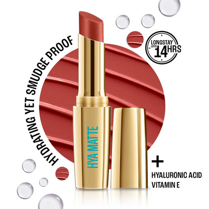 Lakme 9to5 Hya Matte Lipstick - Rust Result