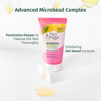 Pure Origin Korean Vitamin C Bright Boosting Face Wash