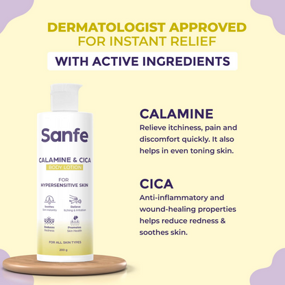 Sanfe Calamine & Cica Body Lotion