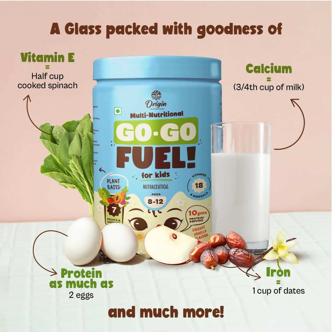 Origin Nutrition Multi Nutritional Go Go Fuel Health Drink For Kids, Ages 8-12 Yrs
